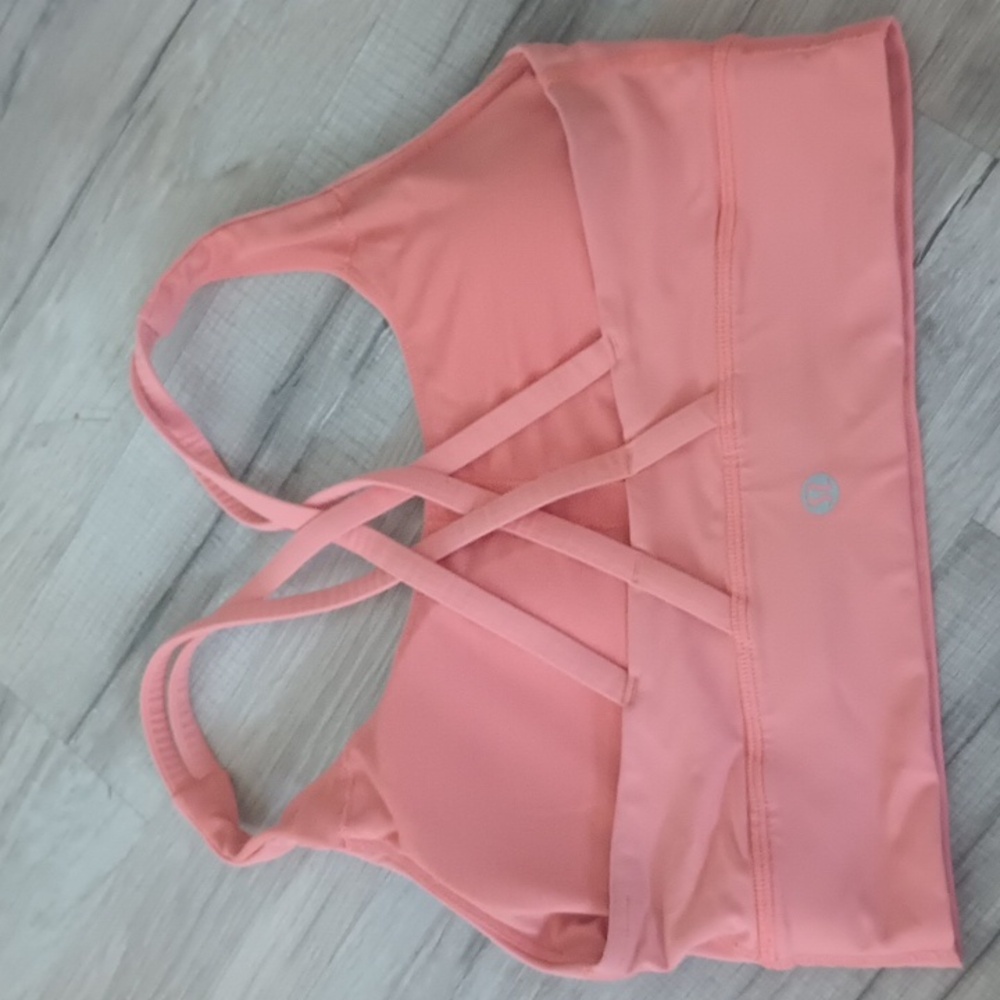 Lululemon medium support Coral sports bra 6/8